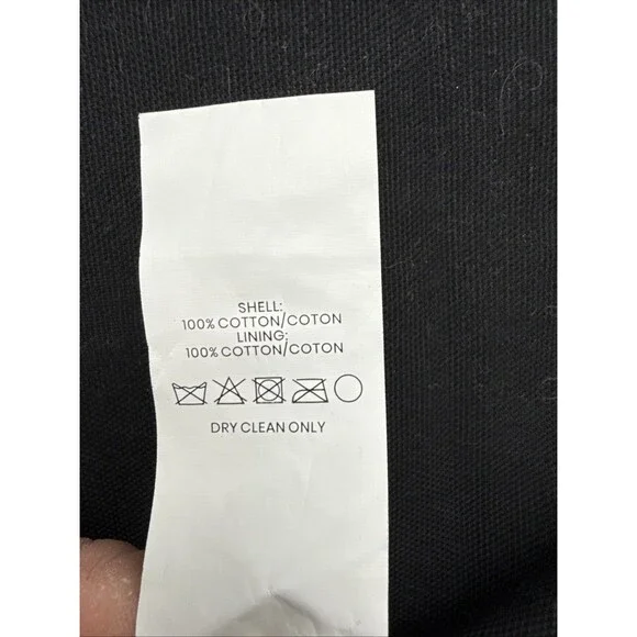 (2)CB2 Akemi Black Woven Velvet Decorative Throw Pillow Covers 18x18 100% Cotton - Picture 4 of 6